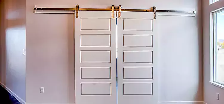 Glass Barn Door with Installation Hardware Kit Country Club